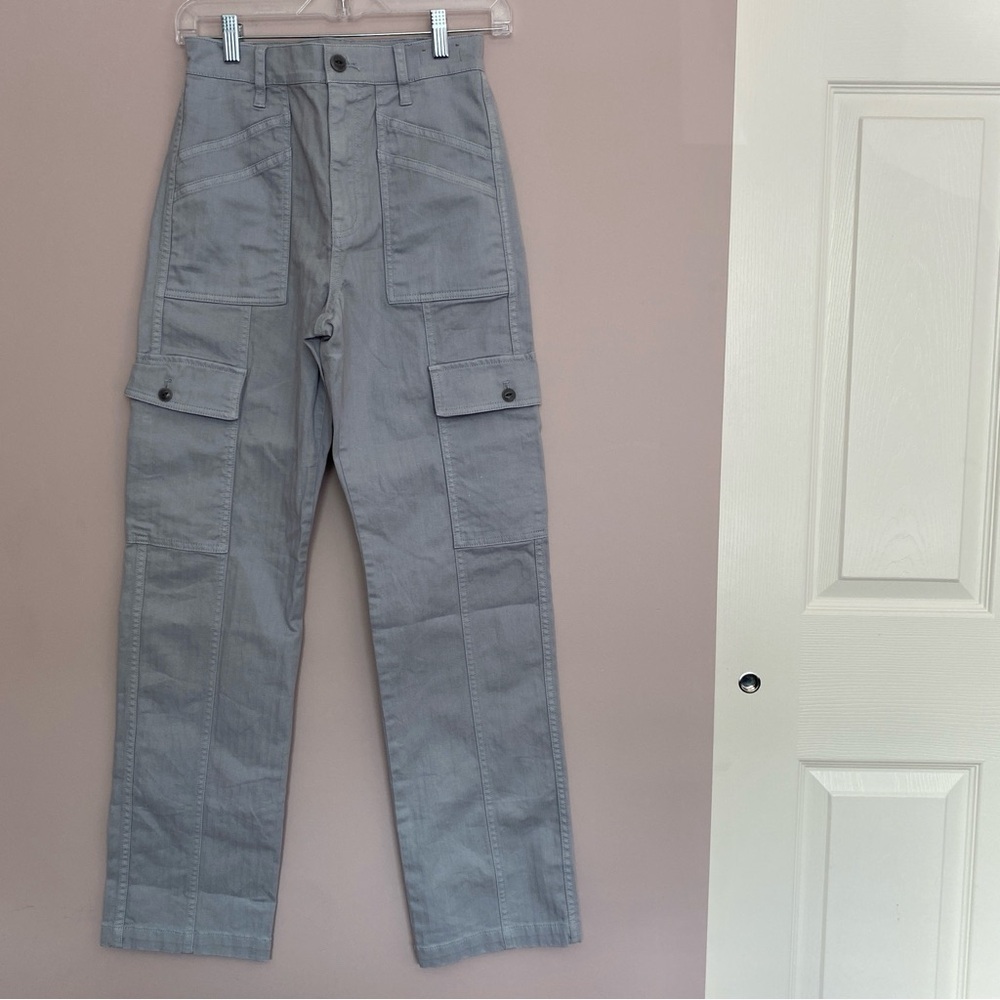 Madewell Garmet Dyed 90's Straight Cargo Pant Solstice Gray